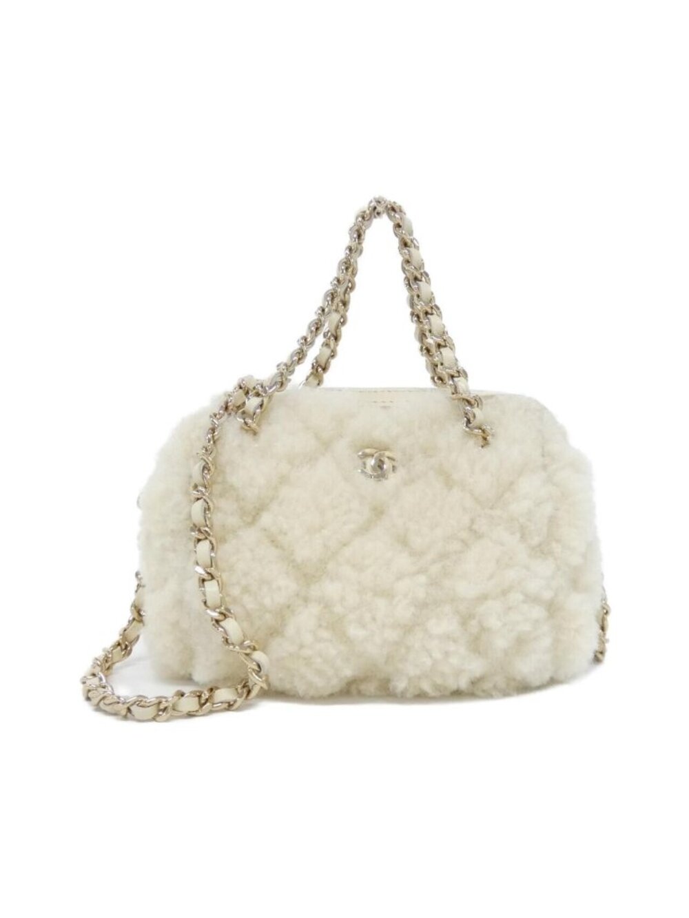 Chanel Chain Clutch Ivory